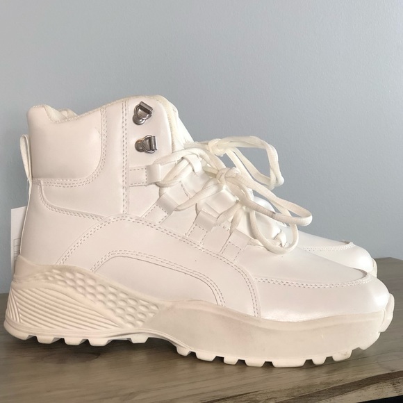 chunky white sneakers target